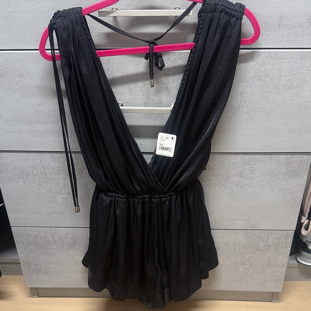 Free People Midnight Black Romper